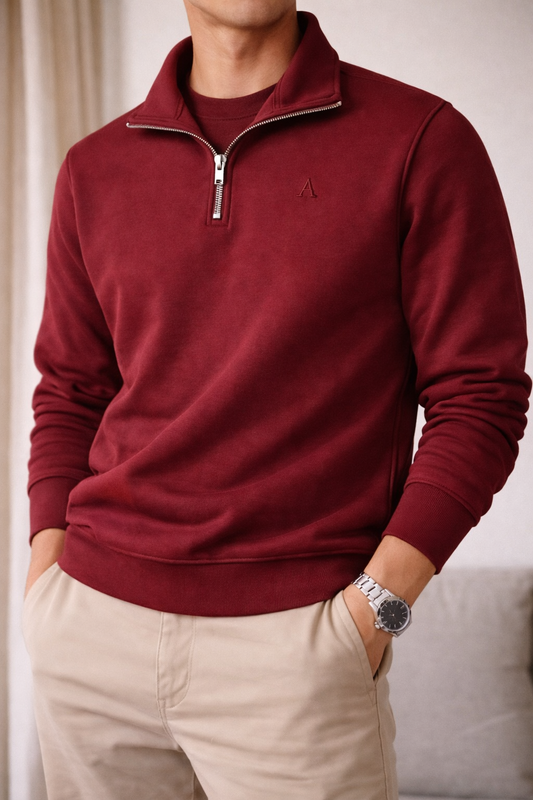 Quarterzip Burgundy